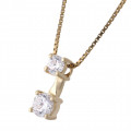 Orphelia® 'Lykke' Damen Sterling Silber Halskette mit Anhänger - Gold ZH-7128/G
