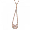 Orphelia® 'Tiziana' Damen Sterling Silber Halskette mit Anhänger - Rosé ZH-7276/RG