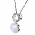 Orphelia® 'Marga' Damen's Sterling Silber Halskette mit Anhänger - Silber ZH-7288