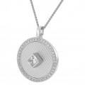 Orphelia® 'Huda' Damen Sterling Silber Halskette mit Anhänger - Silber ZH-7290