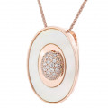 Orphelia® 'Aurori' Damen Sterling Silber Halskette mit Anhänger - Rosé ZH-7292