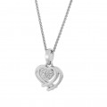 Orphelia® 'Anni' Damen's Sterling Silber Halskette mit Anhänger - Silber ZH-7368