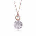 Orphelia® 'Alisia' Damen Sterling Silber Halskette mit Anhänger - Rosé ZH-7420