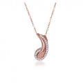 Orphelia® 'Tilou' Damen Sterling Silber Halskette mit Anhänger - Rosé ZH-7441