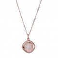 Orphelia® 'Amalia' Damen's Sterling Silber Halskette mit Anhänger - Rosé ZH-7442