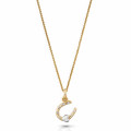 Orphelia® 'Aurora' Damen Sterling Silber Halskette mit Anhänger - Silber/Gold ZH-7525/G