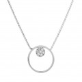 Orphelia® 'Alessia' Damen's Sterling Silber Halskette mit Anhänger - Silber ZK-7382