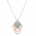 Orphelia® 'Inez' Damen Sterling Silber Halskette mit Anhänger - Silber/Rosa ZK-7391