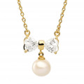 Orphelia® 'Sparkle' Damen Sterling Silber Halskette mit Anhänger - Gold ZK-7512