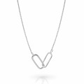 Orphelia® 'Rose' Damen Sterling Silber Halsband - Silber ZK-7561