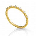 Orphelia® 'Signature' Damen Sterling Silber Ring - Gold ZR-7535/G