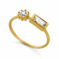Orphelia® 'Madelyn' Damen Sterling Silber Ring - Gold ZR-7583/G