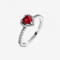 Pandora® 'Elevated Heart' Damen Sterling Silber Ring - Silber 198421C02